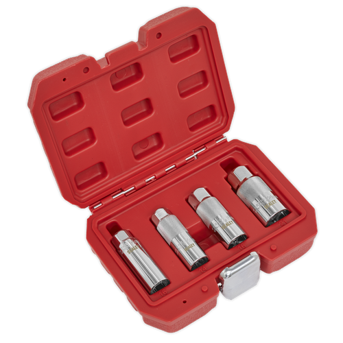 Presa Candela Accensione Set 4pc 1cmSq Drive - Sealey AK6556 Nuovo