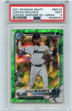 2021 BOWMAN CHROME DRAFT #BDC-26 JORDAN McCANTS 