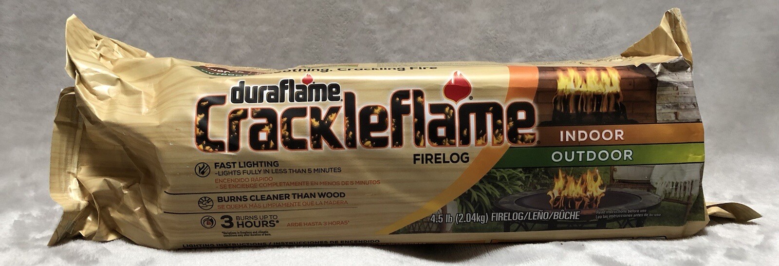 NEW X2 Duraflame Crackleflame Indoor Outdoor Campfire Fireplace Fire Pit  Logs – ASA College: Florida