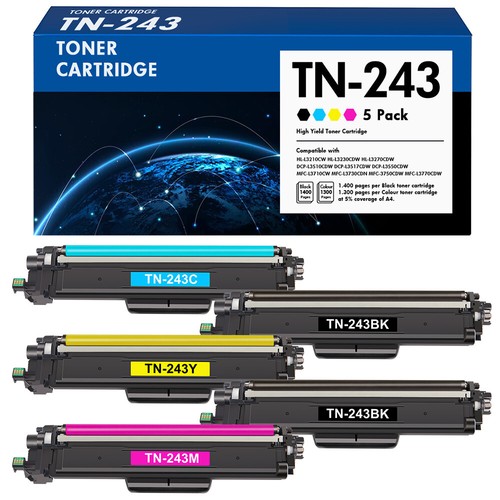1-5 XXL TONER Kompatibel BROTHER TN-243CMYK MFC-L3750CDW DCP-L3510CDW HL-L3210CW - Bild 7 von 7
