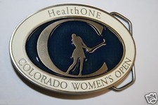 HealthOne Colorado Women's Open Golf Tournament Pewter Belt Buckle Pro Am LPGA
