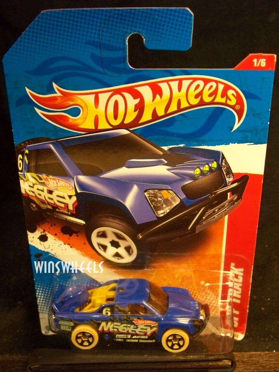 2011 HOT WHEELS #181 -4 OFF TRACK BLU 💰😍💎AM CARD