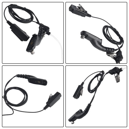 New Security Walkie Talkie PTT Headset Earpiece Mic Ear-Hook For Motorola Radio - Picture 6 of 23