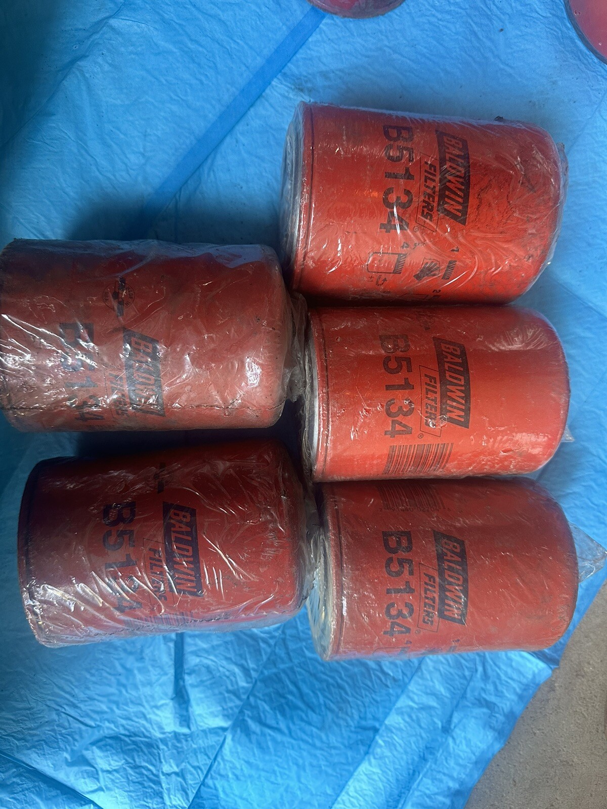 5 PACK- Cooling System Filter-Baldwin Filters B5134 NOS- With wrapper ...