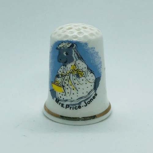 Birchcroft Fine England Bone China Maesyfed Mice Thimble - Mrs Price Jones