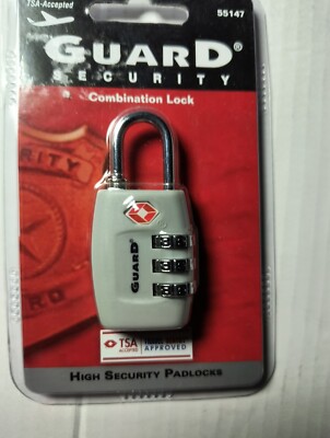 TSA Approve Luggage Travel Suitcase Bag Lock [3 Digit Combination] Padlock Reset