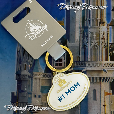 Disney Parks Keychain 2024 WDW Cast Member Name Tag #1 MoM