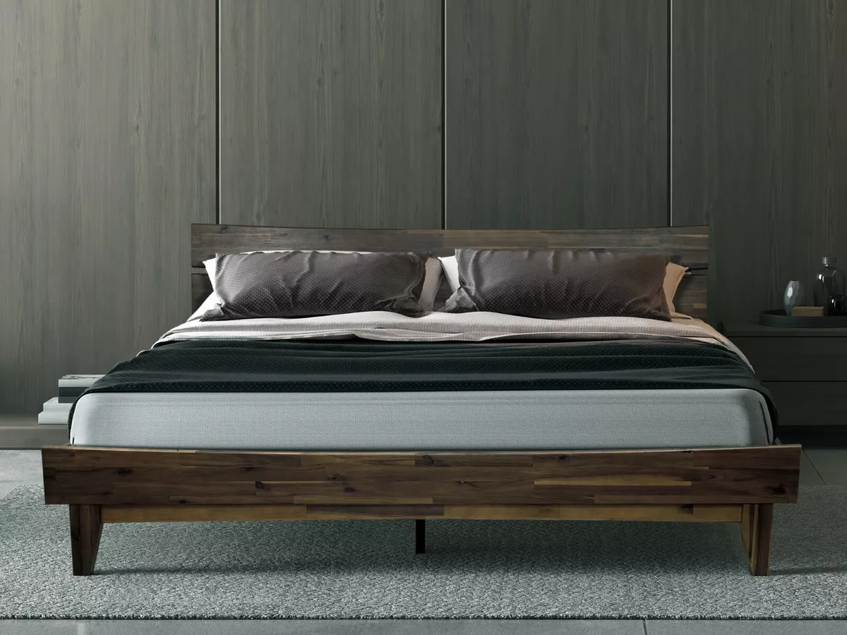 Mocha on sale bed frame