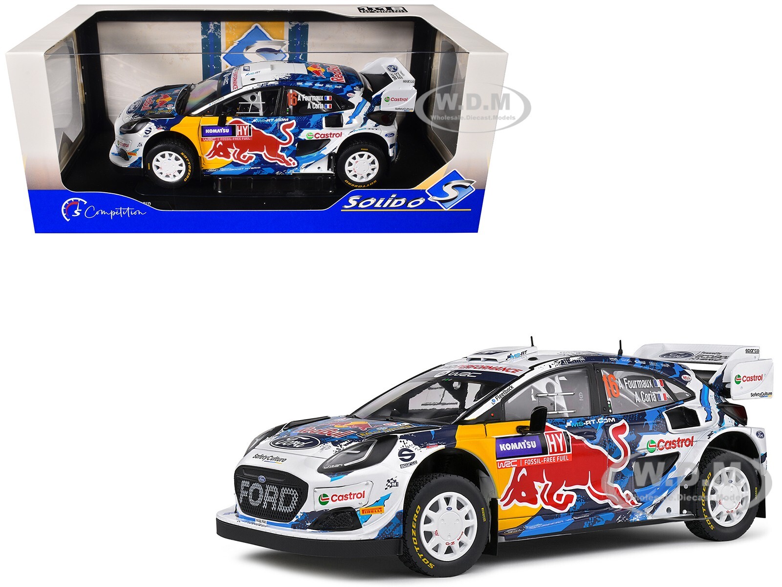 FORD PUMA RALLY1 HYBRID #16 3-Е МЕСТО НА РАЛЛИ ШВЕЦИИ (2024) 1/18 ОТ SOLIDO S1809504