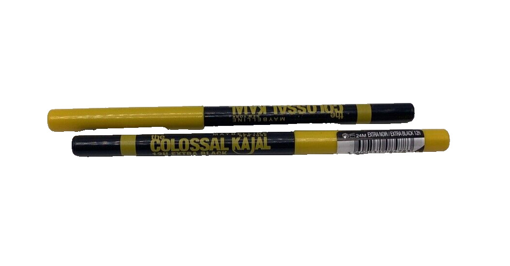 2X Maybelline New York The Colossal Eyeliner Kajal Extra Black 0.35g. C45