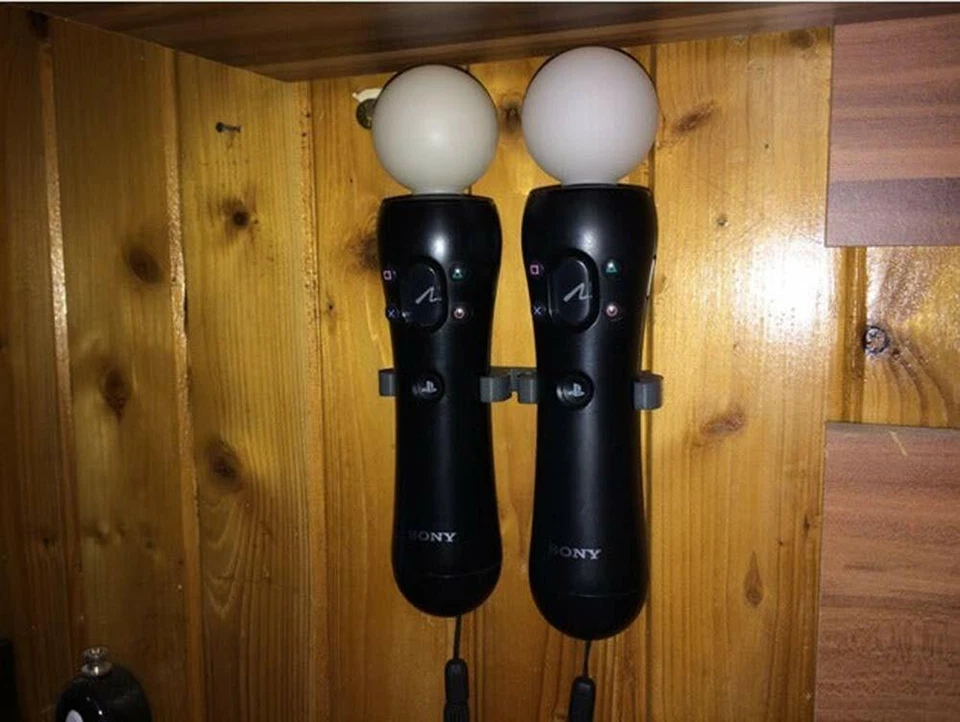 Wall Mount Holder Bracket for Sony PlayStation Move PS VR Dual Controller Hanger - Image 2 of 3