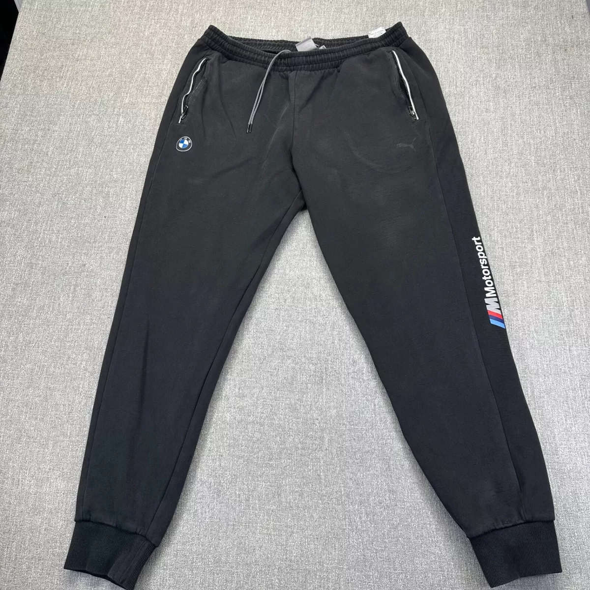 Puma joggers mens zip cheap pockets