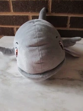 Kohl's Cares Worry Worry Whale-Plus 14" Long Gray/White Tummy