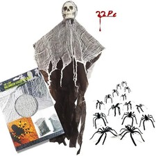 Halloween Hanging Skull Decor Wall Prop Indoor Outdoor
