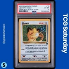 2000 POKEMON WIZARDS BLACK STAR GAME BOY PROMO #10 MEOWTH HOLO PSA 4