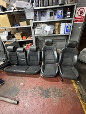 AUDI A3 8P 2008-2013 3 DOOR S-LINE HALF LEATHER INTERIOR SEATS SET FRONT & BACK