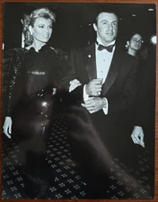 Sylvester Stallone (Rocky, Rambo) & Vanna White 1988 7x9 Press Photo