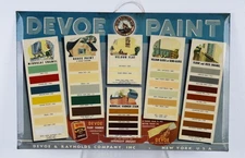Devoe & Raynolds Paints Celluloid Over Metal Paint Display