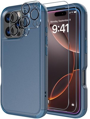 Diverbox for iPhone 16 Pro Max Case [Shockproof] For iphone 16 Max, Blue 