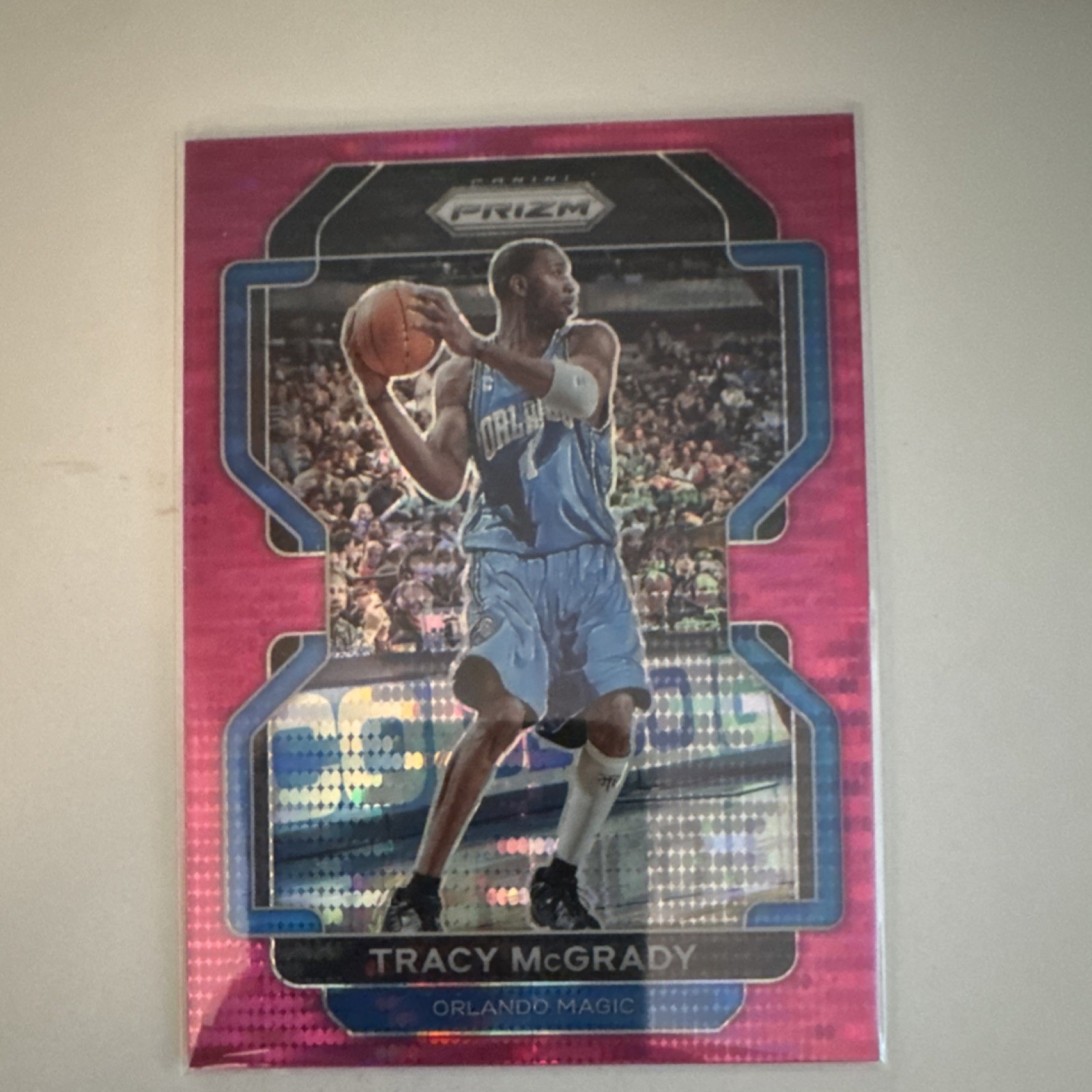 2021-22 Panini Prizm Tracy McGrady #253 Pink Pulsar Prizm /42 Orlando Magic