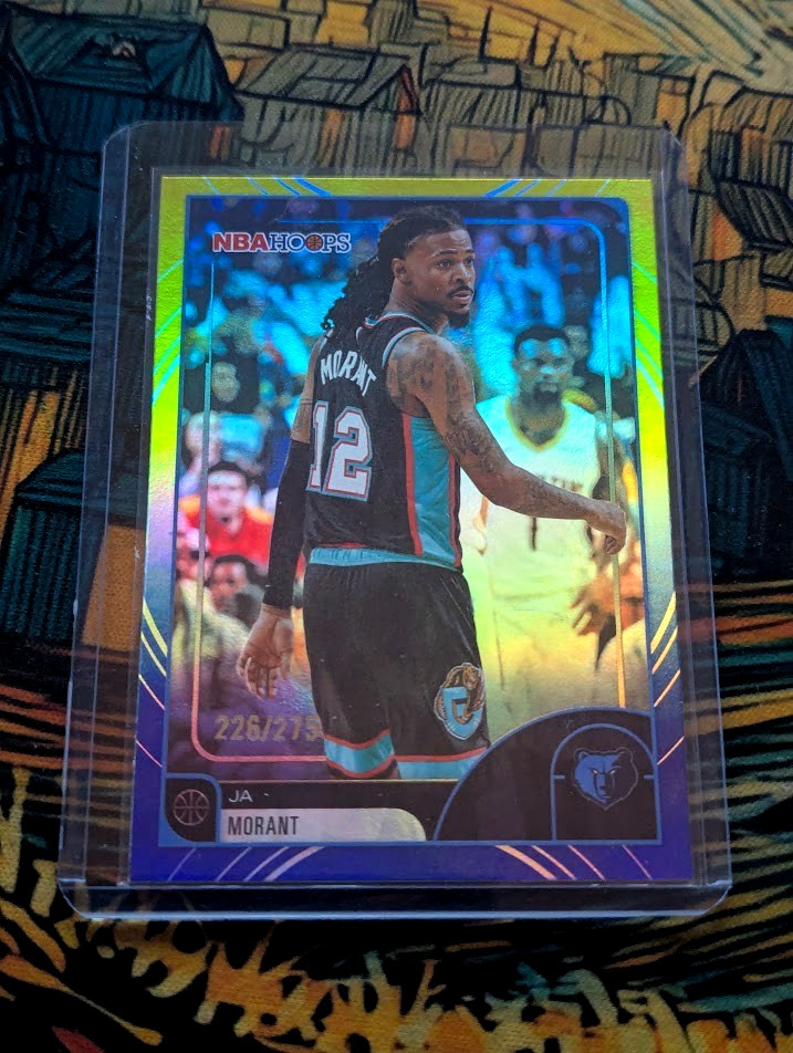 NBA Hoops 2025-26 Ja Morant #220 /275 Yellow and Blue