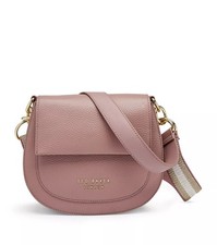 New with Tags Ted Baker AMALI Pink Leather Webbing Strap Satchel Crossbody Bag