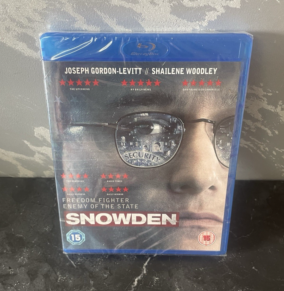 Snowden Blu-Ray (2017) Joseph Gordon-Levitt, Stone (DIR) cert 15 New & Sealed