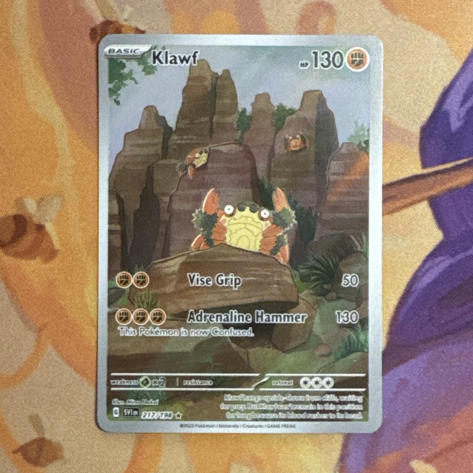 Klawf 217/198 SV01: Scarlet & Violet Base Set Illustration Rare Pokemon Card