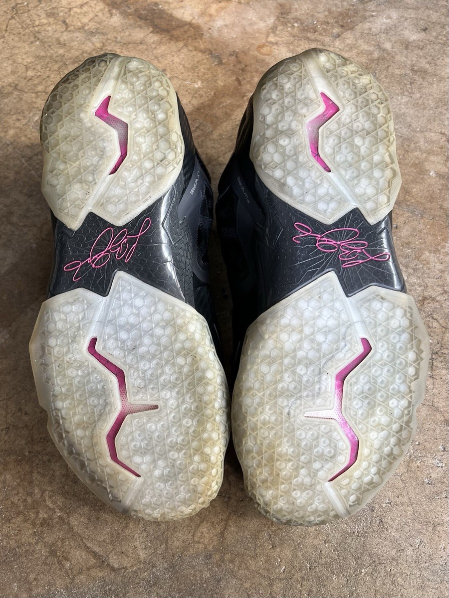 Nike Lebron 11 XI Black Silver Pink Miami Nights Shoes 616175-003