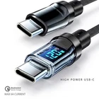 This is a 120W super fast charging Type-C cable with an LCD watt display, suited