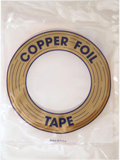 Copper Foil Roll 7/32 Inch Silver Backed 1.0 Mil for Stained Glass and Soldering
