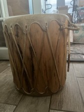 Vintage Drum Native American Rawhide with drum stick