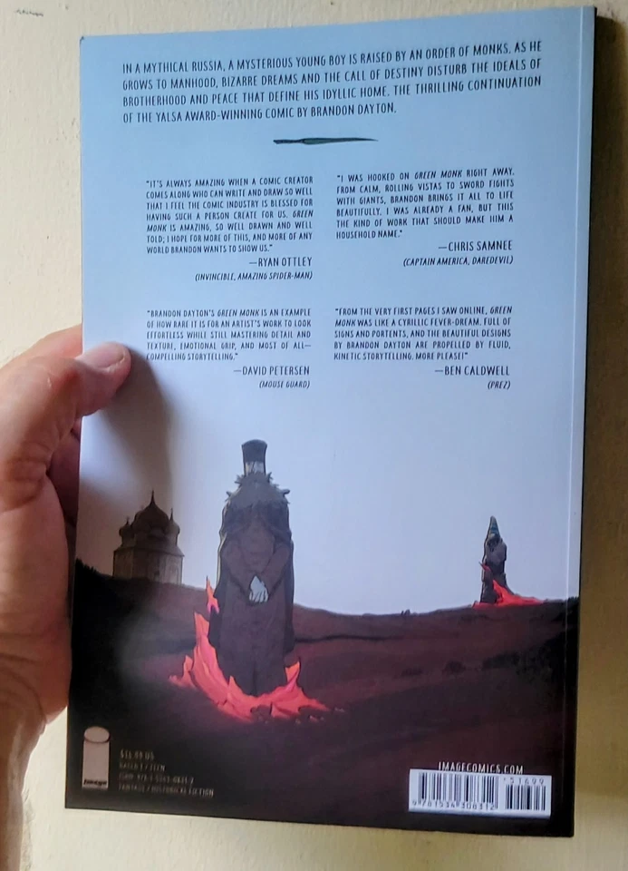 Green Monk Graphic Novel Book Vol 1 Blood of the Martyrs Dayton SIGNED + SKETCH - Image 2 of 3