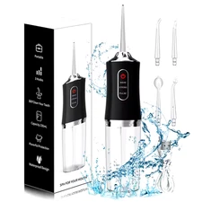 PPS Portable Water Flosser – Rechargeable Oral Irrigator with 3 Pressure Modes,