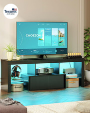 TV Stand with Power Outlet, Modern TV Cabinet for 55 60 Inch Tvs, Media TV Conso