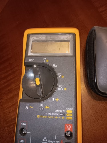 Fluke 79 Series II Multimeter with Extra Cords Manual & Bag *READ AS IS - Picture 2 of 3