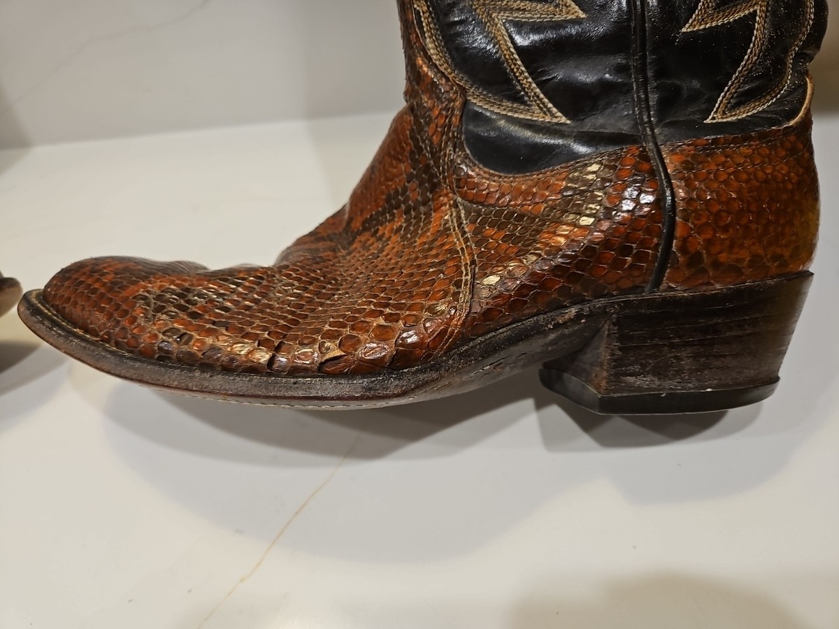 Dan Post Python Snakeskin Cowboy Boots Men