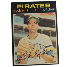 1971 Topps Dock Ellis #2 Pittsburgh Pirates Nm Ex