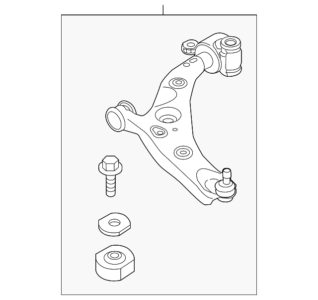 Genuine Mazda Lower Control Arm TC3M-34-350A - OEM Quality Replacement Part