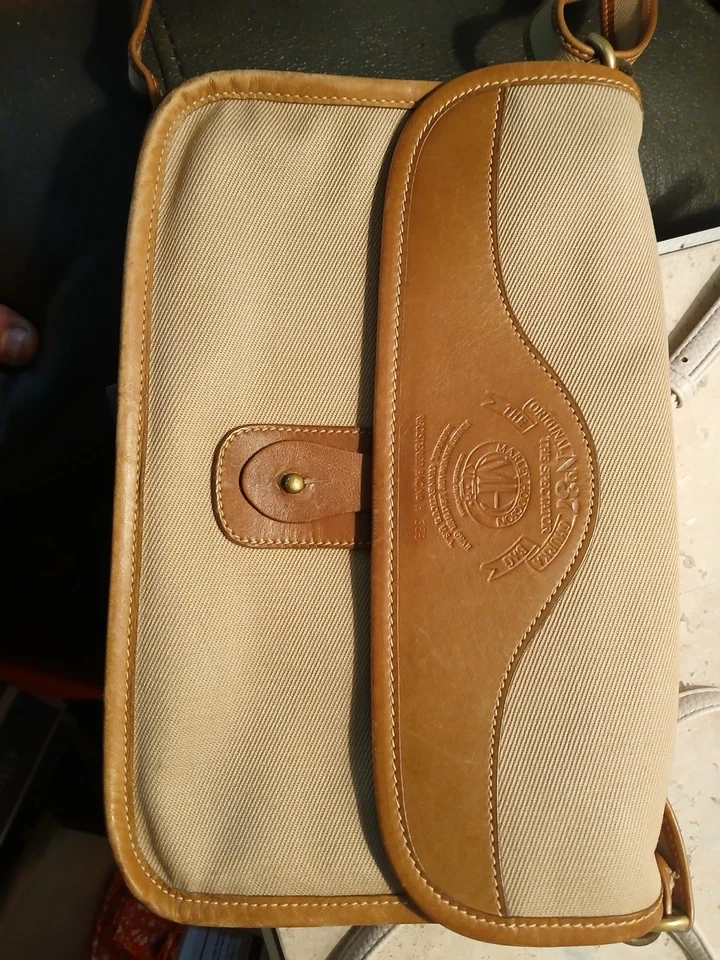 Bolso Bandolera Ghurka Vintage 1985 Original Nº 37 Cuero Tostado Usado Foto 4 de 4