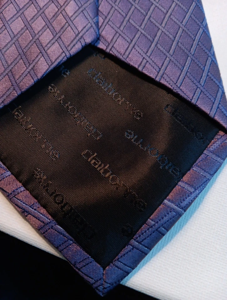 CLAIBORNE Stain Resistant Handmade 100% Silk Tie Men's Brown Necktie (Sexy) - Image 4 of 4