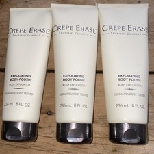 Lot 3x - Crepe Erase Exfoliating Body Polish Trufirm Complex 8 oz 236 ml Sealed