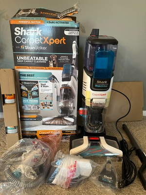 #ad Shark Carpet Xpert with StainStriker Upright Carpet Rug Cleaner with Tools EX201 $150.00