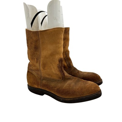 Vintage Herman Shoe Boots Leather Shearling Lined Work Boots  display picture 3