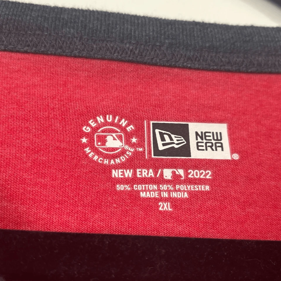 NUEVA ERA ST LOUIS CARDINALS ROJO CEPILLADO BI-MEZCLA TIMBRE MANGA CORTA CAMISETA 2XL Foto 2 de 4