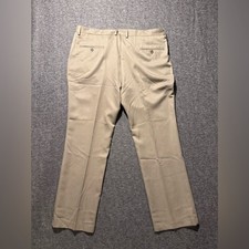 Kenneth Cole Reaction Dress Pants Mens 40x30 tan oatmeal beige lightweight Taper