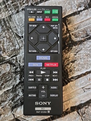Sony RMT-B126A Remote Control BDP BX120 BX320 BX520 BX620 S1200 S2100 S2200
