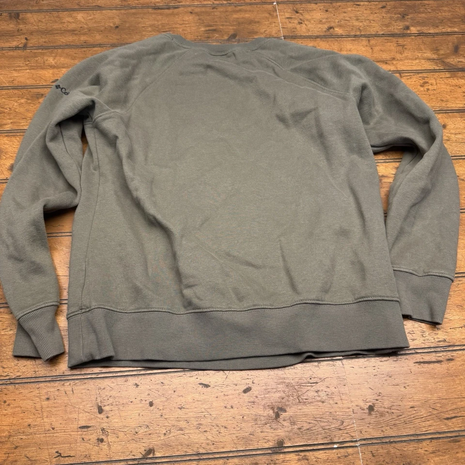 Sudadera Columbia Verde Oliva Estampado Floral Talla Mediana Foto 3 de 4