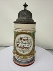 Vintage Antique lithophane Beer Stein With Pewter Lid — photo 1