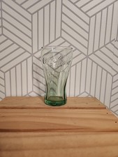 Libbey COCA-COLA Juice Cup Glass Single Glass GREEN 6 oz 4.5" Vintage Coke